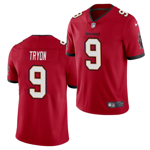 Men's Tampa Bay Buccaneers #9 Joe Tryon 2021 NFL Draft Red Vapor Untouchable Limited Stitched Jersey